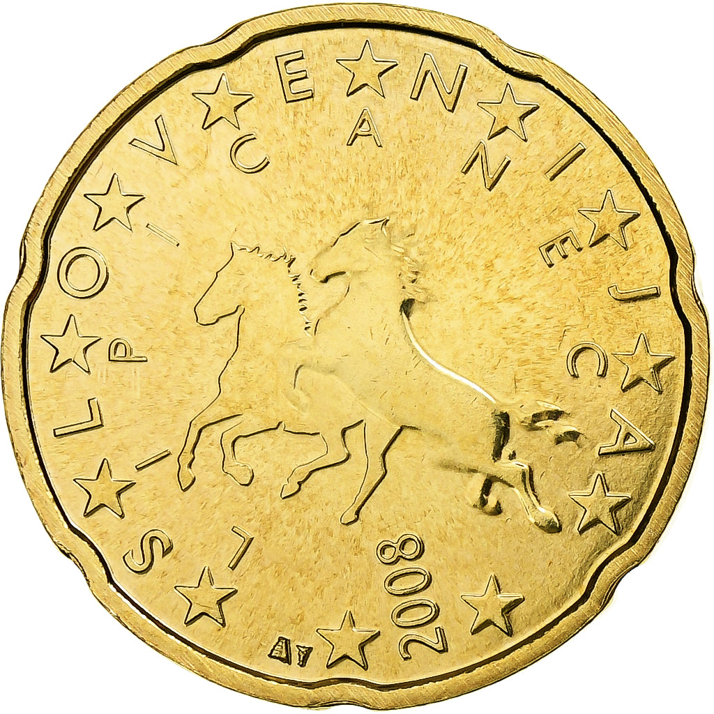 Slovenia, 20 Euro Cent, 2008, Ottone, FDC, KM:72