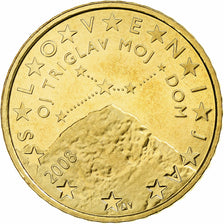 Slovenia, 50 Euro Cent, 2008, Brass, MS(65-70), KM:73