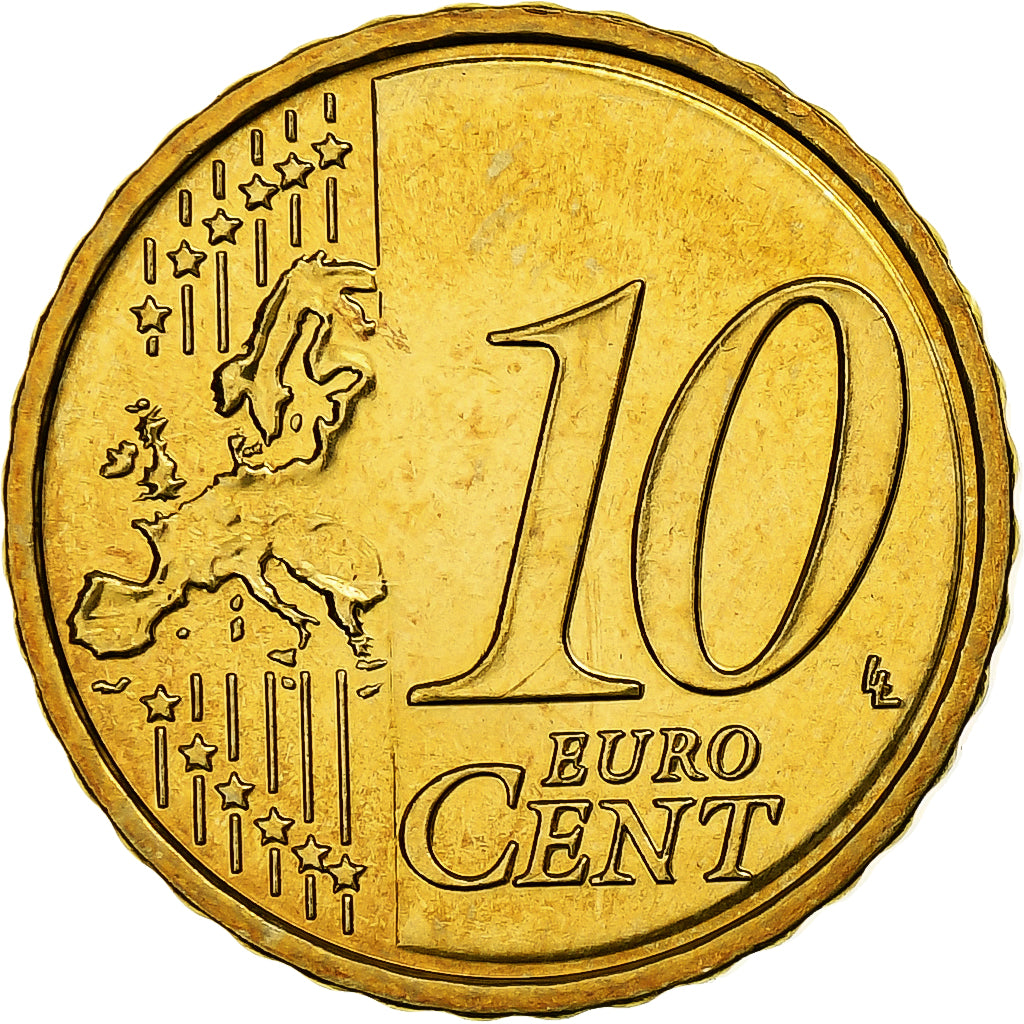 Slovakia, 10 Euro Cent, 2009, Kremnica, Brass, MS(65-70), KM:98