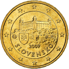 Slovakia, 50 Euro Cent, 2009, Kremnica, Brass, MS(65-70), KM:100