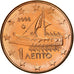 Grécia, Euro Cent, 2008, Athens, Aço Cromado a Cobre, MS(65-70), KM:181