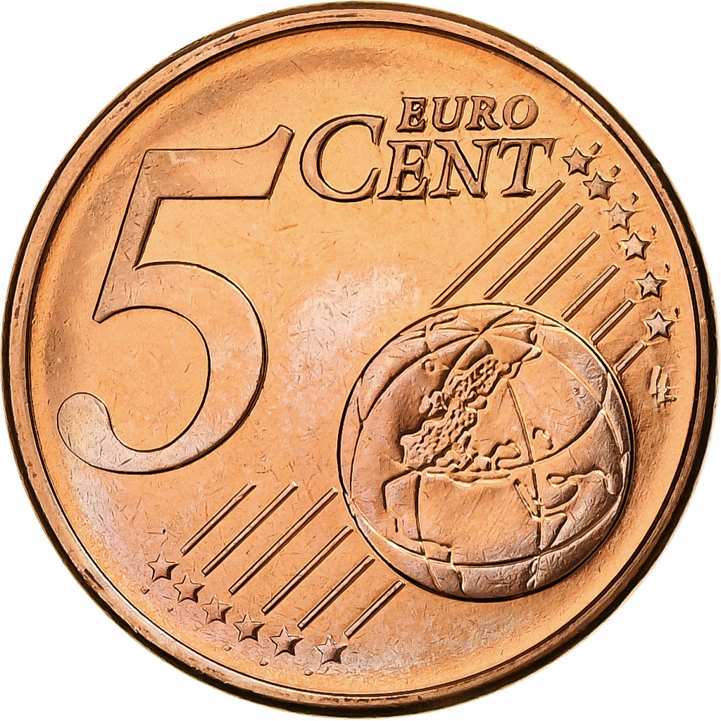 Griechenland, 5 Euro Cent, 2008, Athens, Copper Plated Steel, STGL, KM:183
