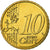 Grécia, 10 Euro Cent, 2008, Athens, Latão, MS(65-70), KM:211
