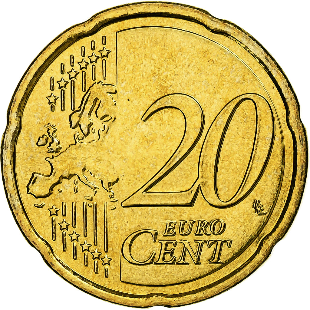 Griekenland, 20 Euro Cent, 2008, Athens, Tin, FDC, KM:212
