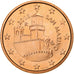 San Marino, 5 Euro Cent, 2008, Rome, Copper Plated Steel, STGL, KM:442