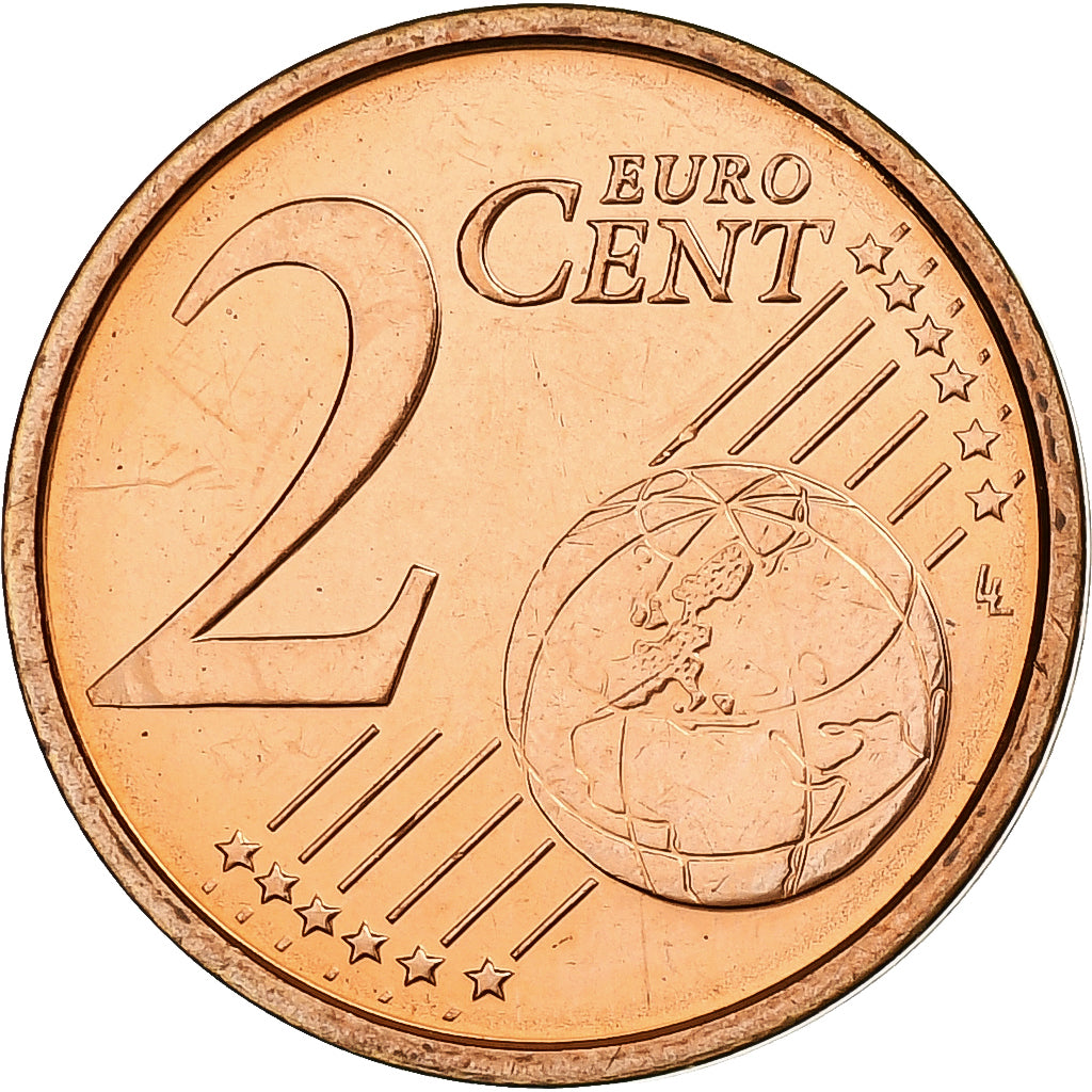 Italy, 2 Euro Cent, 2008, Rome, Copper Plated Steel, MS(65-70), KM:211