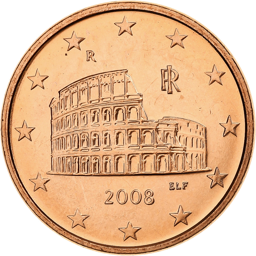 Italie, 5 Euro Cent, 2008, Rome, Cuivre plaqué acier, FDC, KM:212