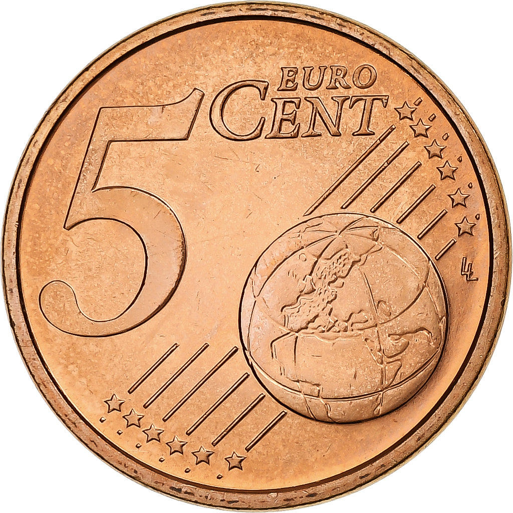 Italie, 5 Euro Cent, 2008, Rome, Cuivre plaqué acier, FDC, KM:212