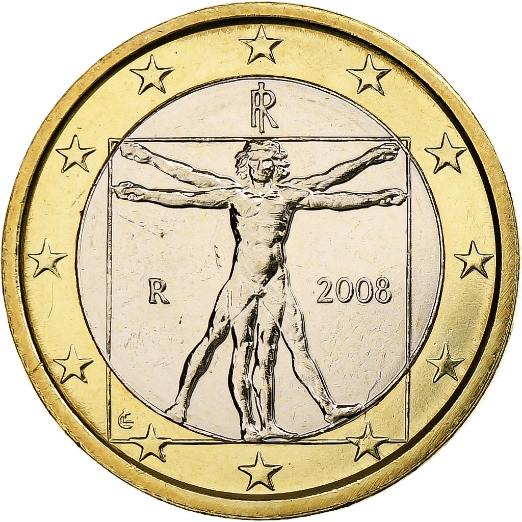 Italy, Euro, 2008, Rome, Bi-Metallic, MS(65-70), KM:250