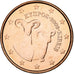 Cyprus, Euro Cent, 2009, Copper Plated Steel, MS(65-70), KM:78