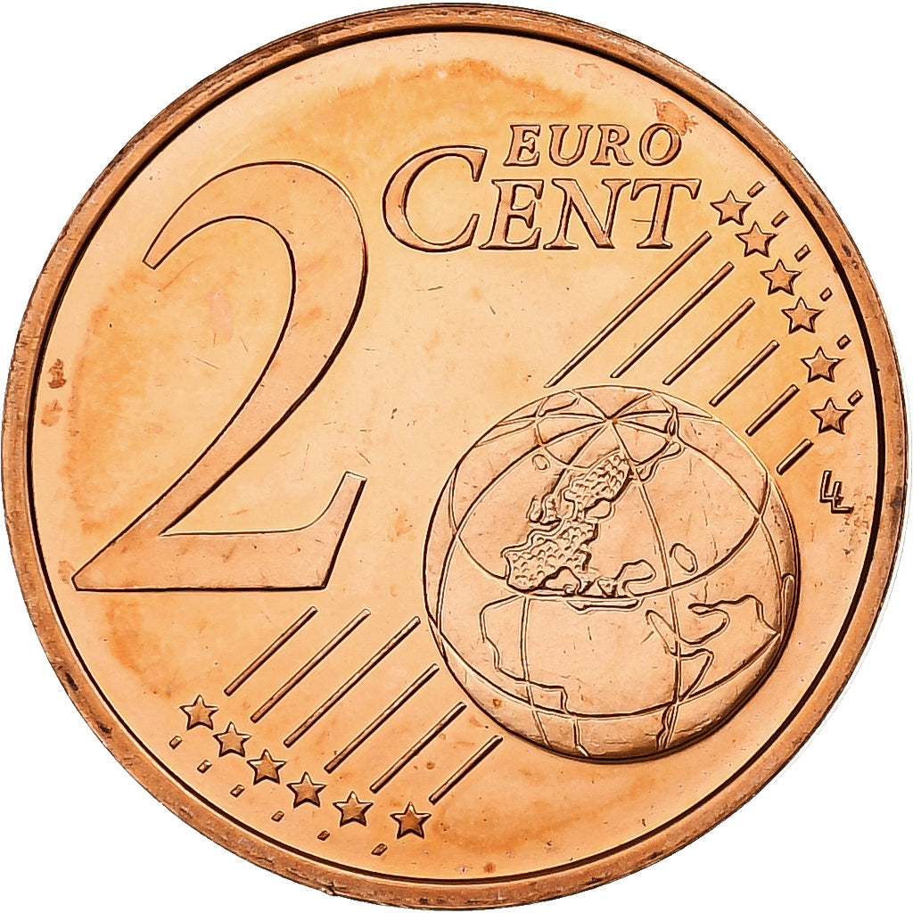 Cypr, 2 Euro Cent, 2009, Miedź platerowana stalą, MS(65-70), KM:79