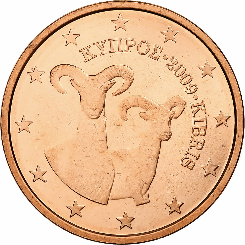 Zypern, 5 Euro Cent, 2009, Copper Plated Steel, STGL, KM:80