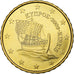 Chipre, 10 Euro Cent, 2009, Latón, FDC, KM:81