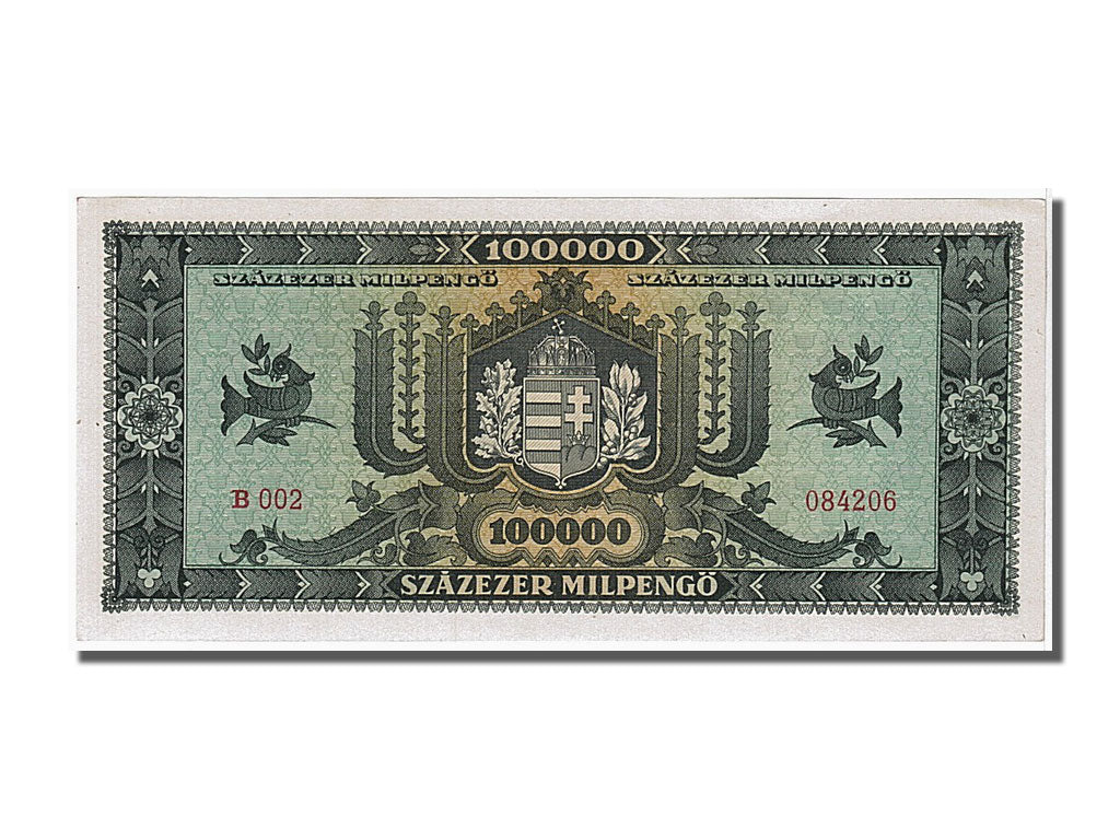 Banknote, Hungary, 100,000 Milpengö, 1946, 1946-04-29, UNC(65-70)