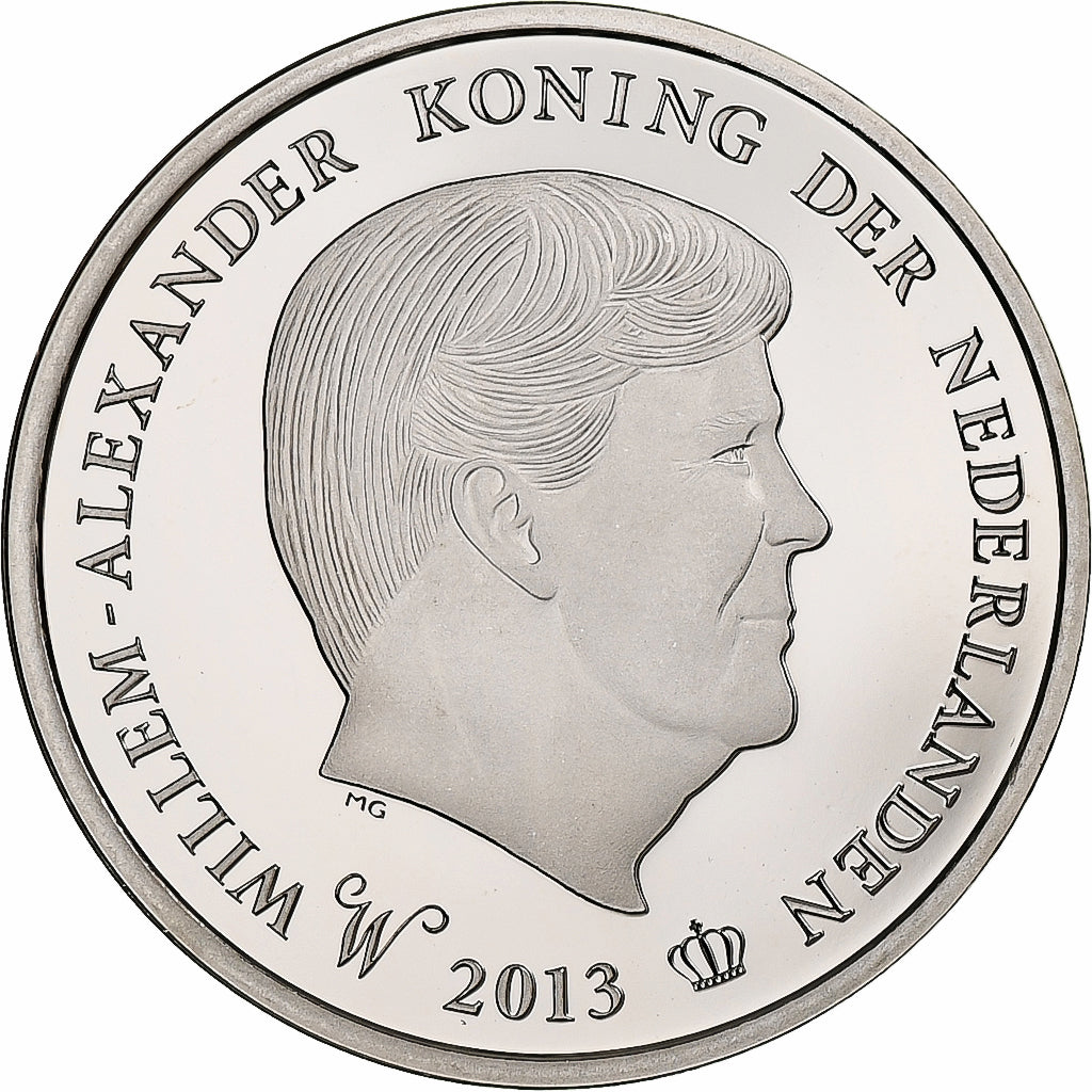 Países Baixos, Token, Willem-Alexander, 2013, Cobre-níquel, Proof, MS(65-70)