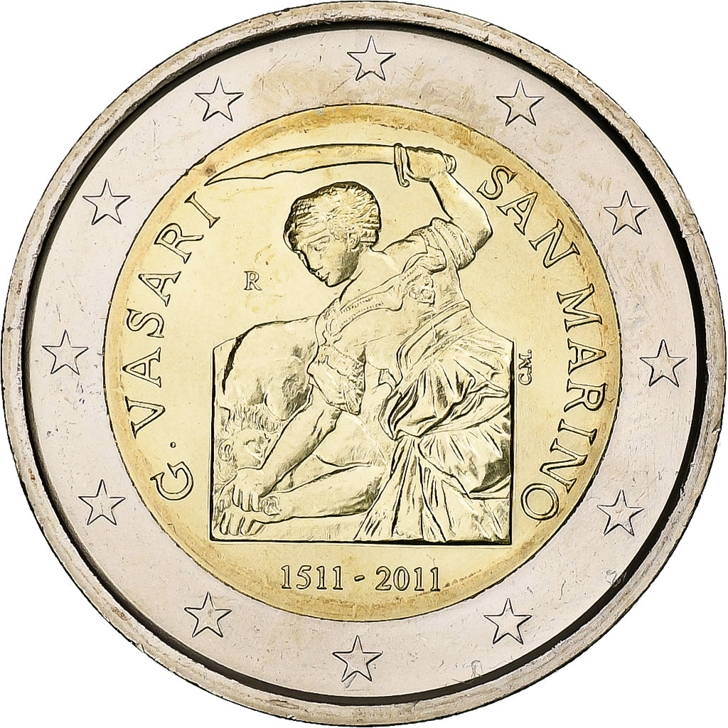 San Marino, 2 Euro, 2011, Rome, Bi-Metallic, MS(65-70), KM:500