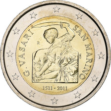 San Marino, 2 Euro, 2011, Rome, Bi-Metallic, MS(65-70), KM:500