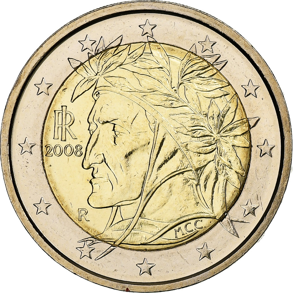 Italy, 2 Euro, 2008, Rome, Bi-Metallic, MS(65-70)
