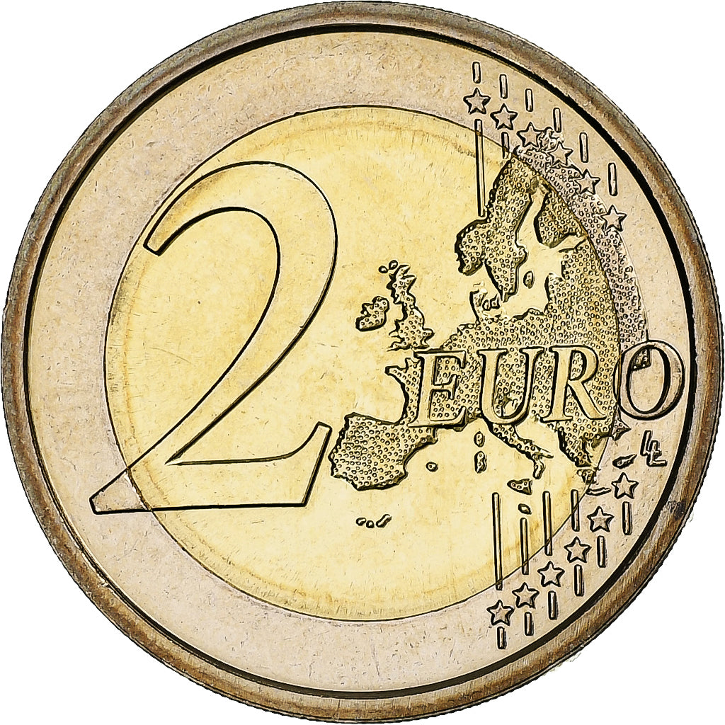 San Marino, 2 Euro, 2008, Rome, Bi-Metallic, MS(65-70), KM:486