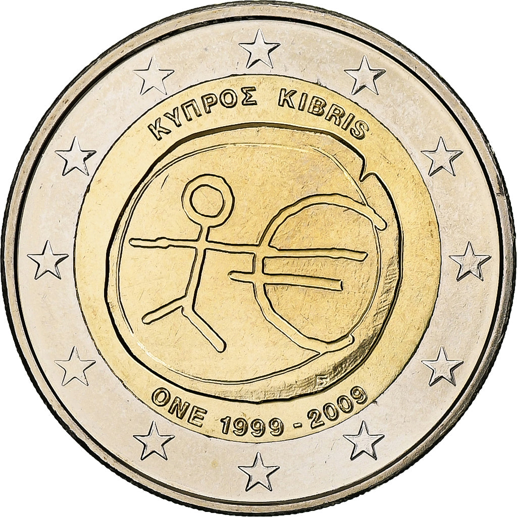 Cypr, 2 Euro, 2009, Bimetaliczny, MS(65-70), KM:89