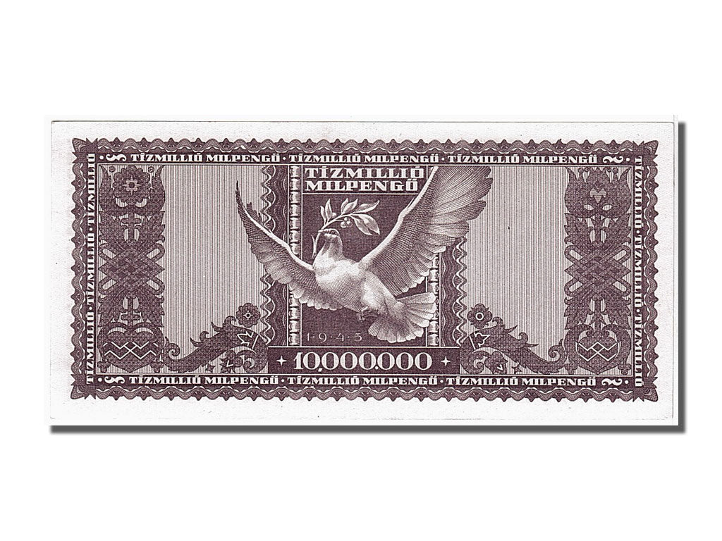 Hungary, 10 Million Milpengö, 1946, KM #129, 1946-08-24, UNC(65-70)