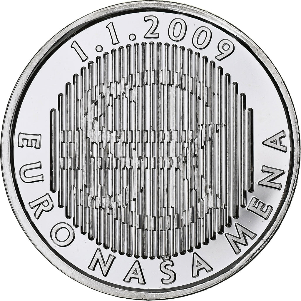 Eslovaquia, zeton, 2009, Plata, FDC