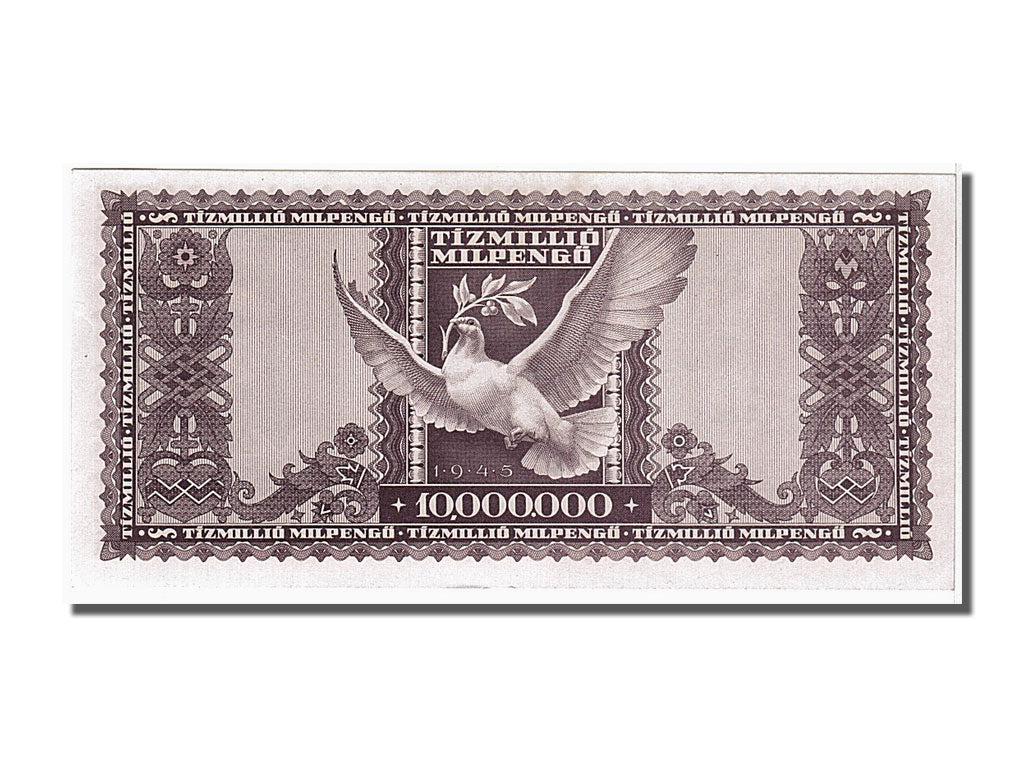 Hungary, 10 Million Milpengö, 1946, KM #129, 1946-08-24, UNC(65-70)