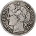 Francia, 2 Francs, Cérès, 1871, Bordeaux, Plata, BC+, Gadoury:530, KM:817.2