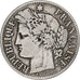 França, 2 Francs, Cérès, 1873, Paris, Prata, VF(20-25), Gadoury:530a