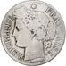 Francia, 2 Francs, Cérès, 1871, Bordeaux, Plata, BC, Gadoury:530, KM:817.2