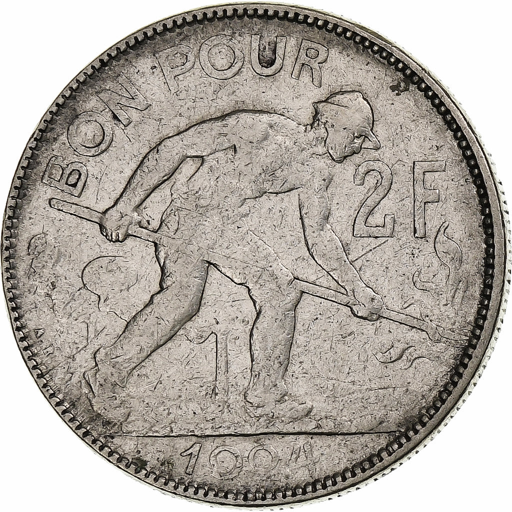 Luxembourg, Charlotte, 2 Francs, 1924, Nickel, TTB, KM:36