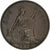 Wielka Brytania, George VI, Penny, 1939, Brązowy, AU(50-53), KM:845