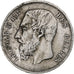 Belgio, Leopold II, 5 Francs, 5 Frank, 1873, Argento, BB, KM:24