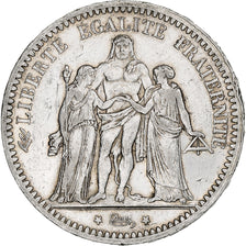 France, 5 Francs, Hercule, 1873, Paris, Argent, TTB, Gadoury:745a, KM:820.1