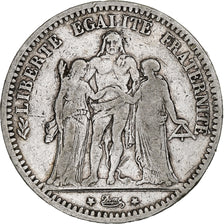France, 5 Francs, Hercule, 1873, Paris, Argent, TB+, Gadoury:745a, KM:820.1