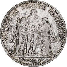 Francia, 5 Francs, Hercule, 1875, Paris, Argento, MB+, Gadoury:745a, KM:820.1
