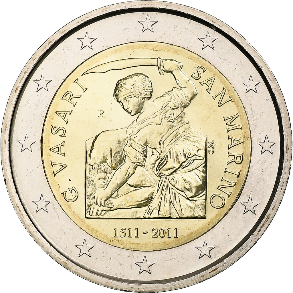 San Marino, 2 Euro, 2011, Rome, Bi-Metallic, STGL, KM:500