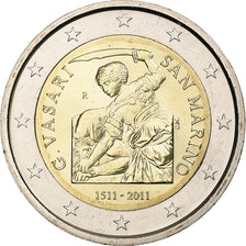 San Marino, 2 Euro, 2011, Rome, Bi-Metallic, STGL, KM:500