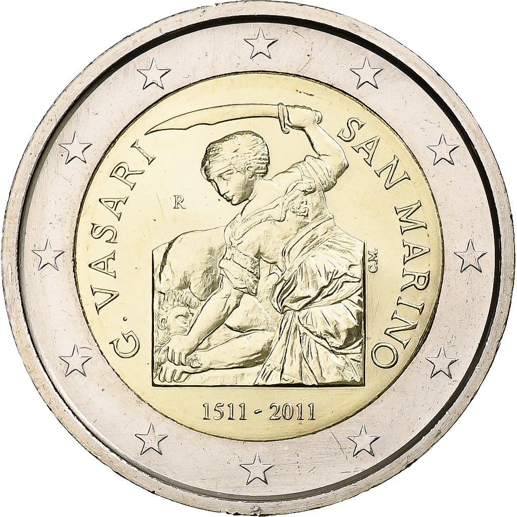 San Marino, 2 Euro, 2011, Rome, Bimetaliczny, MS(65-70), KM:500