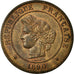 Moneda, Francia, Cérès, 5 Centimes, 1890, Paris, EBC+, Bronce, KM:821.1