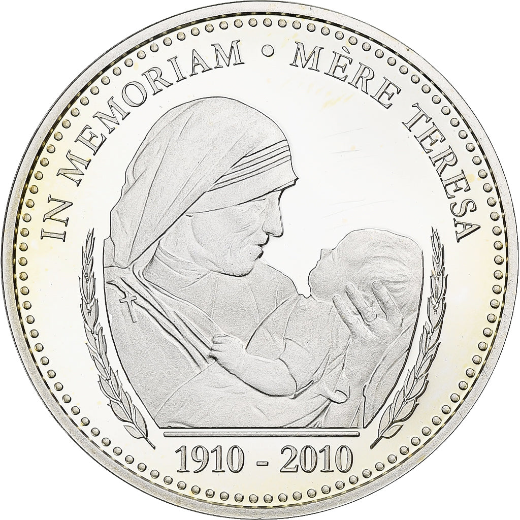 Vaticano, medaglia, Mère Thérésa, 2010, Argento, FS, FDC