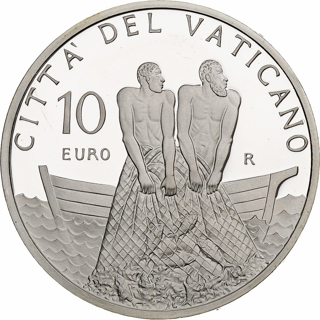 Vaticano, 10 Euro, Pape Benoit XVI, FS, 2011, Rome, Argento, FDC