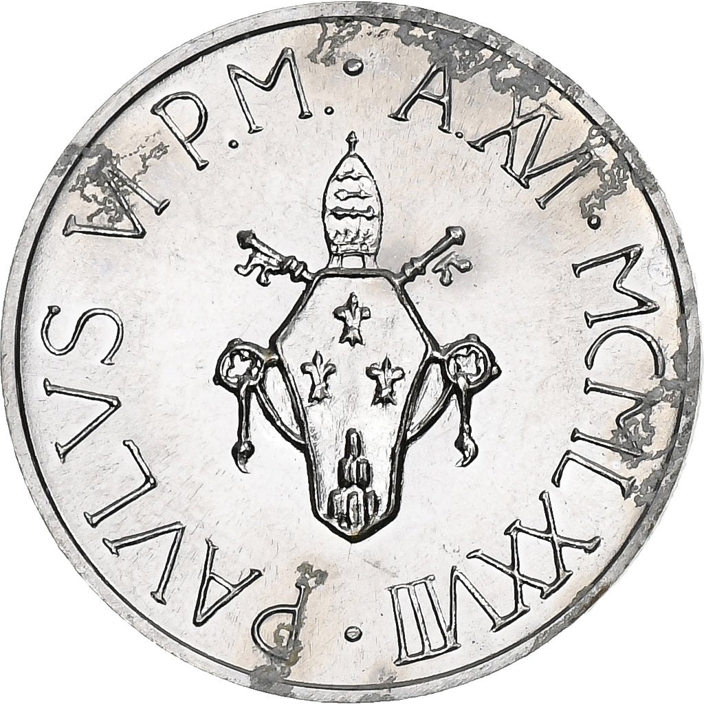 CITTÀ DEL VATICANO, Paul VI, 5 Lire, 1978, Rome, Alluminio, BB, KM:133
