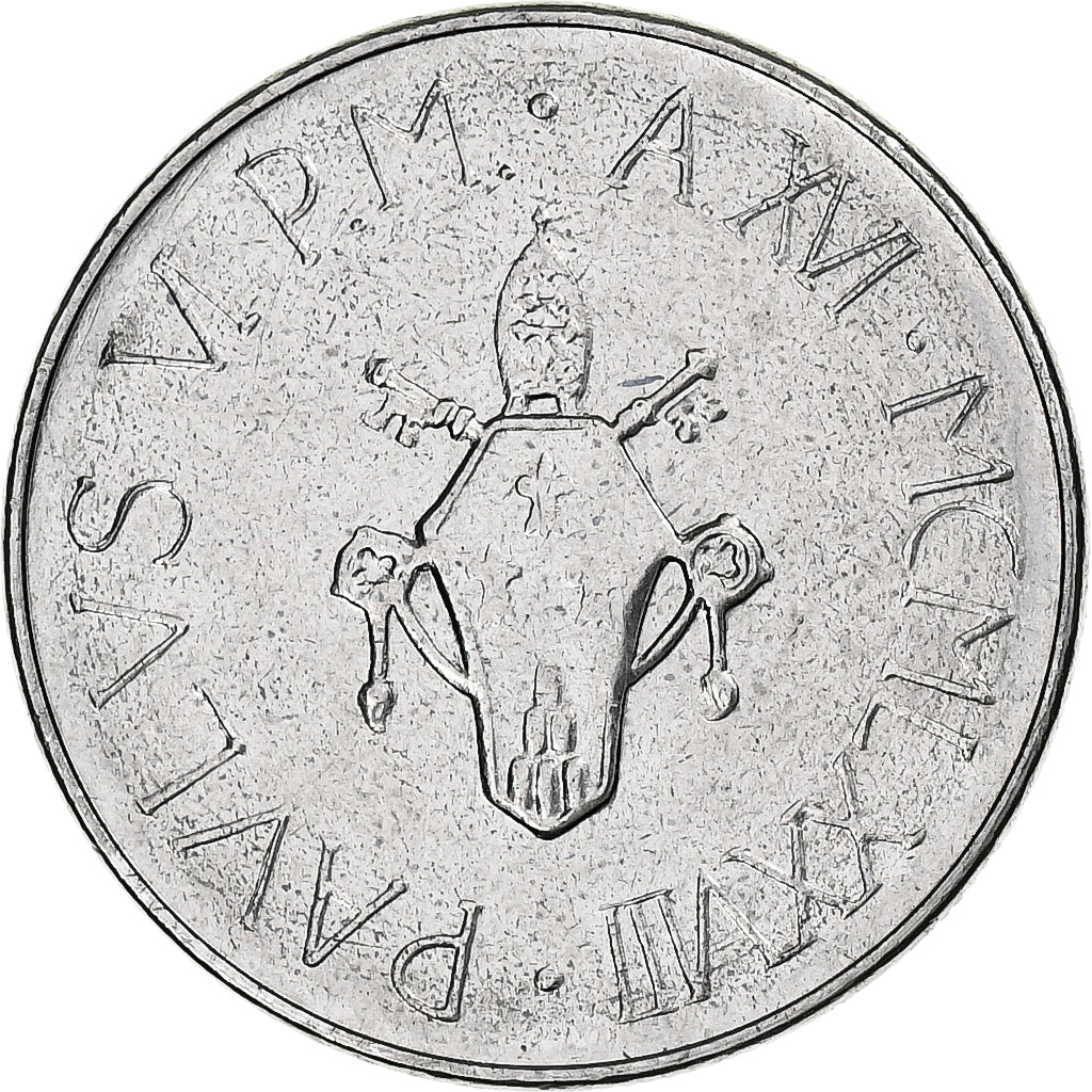VATICAN CITY, Paul VI, 50 Lire, 1978, Rome, Stainless Steel, MS(65-70), KM:136
