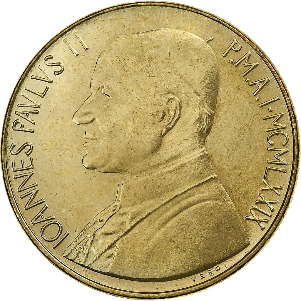 CITTÀ DEL VATICANO, John Paul II, 200 Lire, 1979, Rome, Alluminio-bronzo, FDC