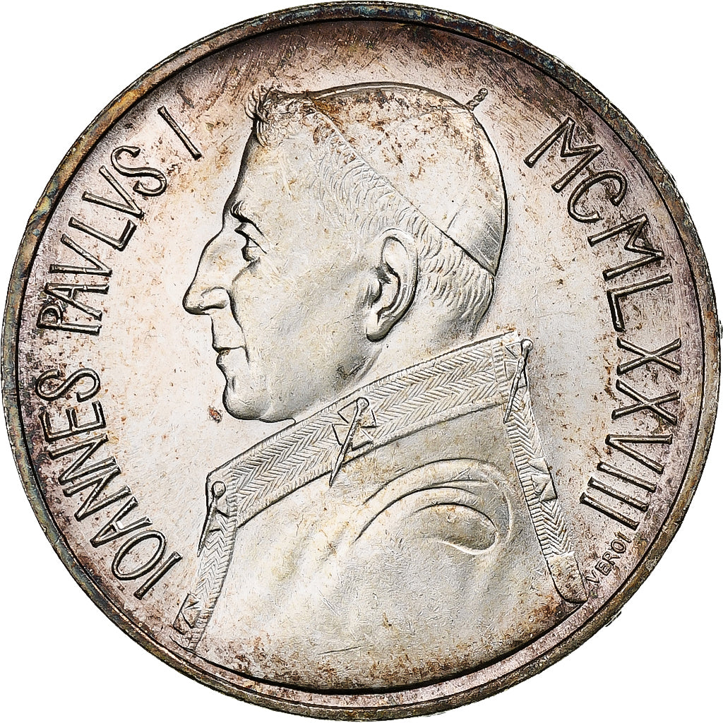 Vaticaanstad, John Paul I, 1000 Lire, 1978, Rome, Zilver, FDC, KM:142