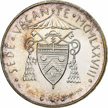 CIDADE DO VATICANO, Sede Vacante, 500 Lire, 1978, Rome, Prata, MS(65-70), KM:140