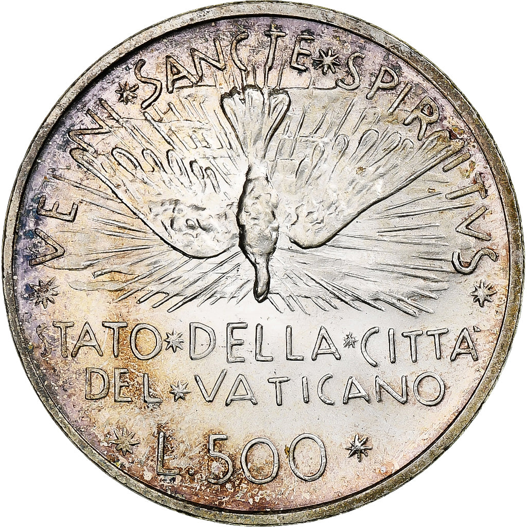 CIDADE DO VATICANO, Sede Vacante, 500 Lire, 1978, Rome, Prata, MS(65-70), KM:140