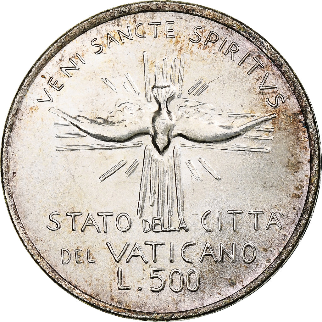 VATICAN CITY, Sede Vacante, 500 Lire, 1978, Rome, Silver, MS(65-70), KM:141