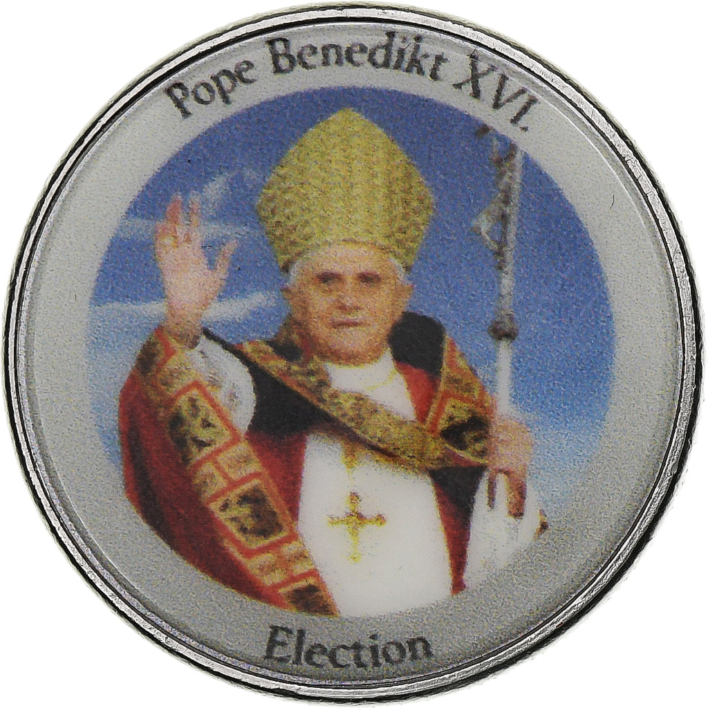 Vatican, Token, Le Pape Benoit XVI, Copper-nickel, AU(55-58)